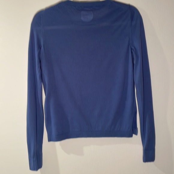 Millie and Lou Sky Blue Crewneck sweater with Sleeping Clown Graphic - Picture 3 of 4